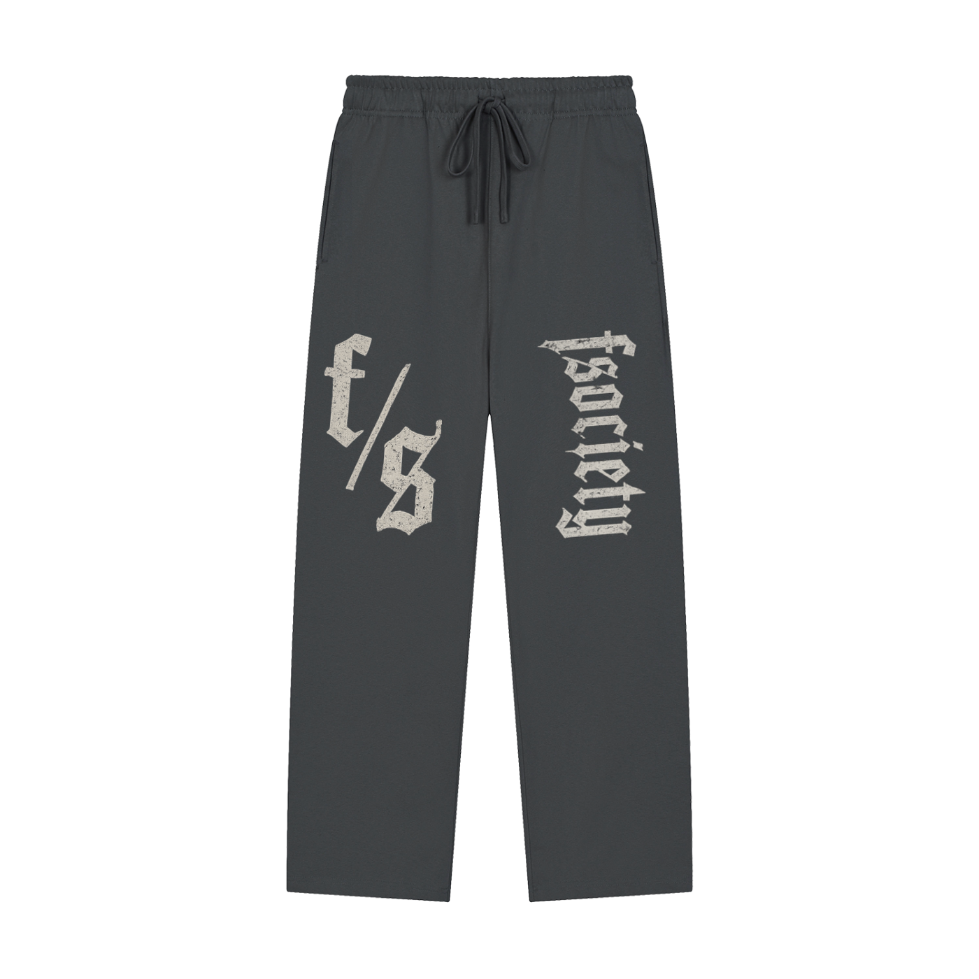 Solid Color Straight-Leg Sweatpants